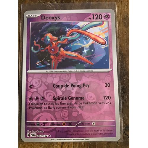 Deoxys Reverse 074/182 Série Écarlate Et Violet Faille Paradoxe