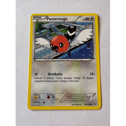 Carte Pokémon Passerouge 82/108