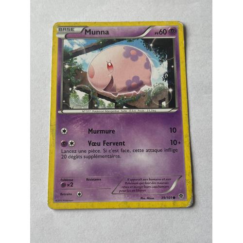 Carte Pokémon Munna 39/101