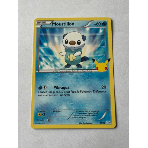 Carte Pokémon Moustillon 21/25 Promo 25 Ans 