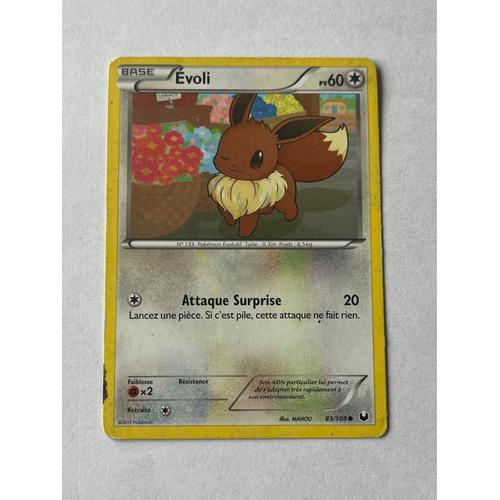 Carte Pokémon Évoli 83/108