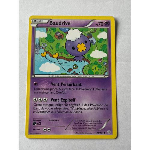 Carte Pokémon Baudrive 34/101