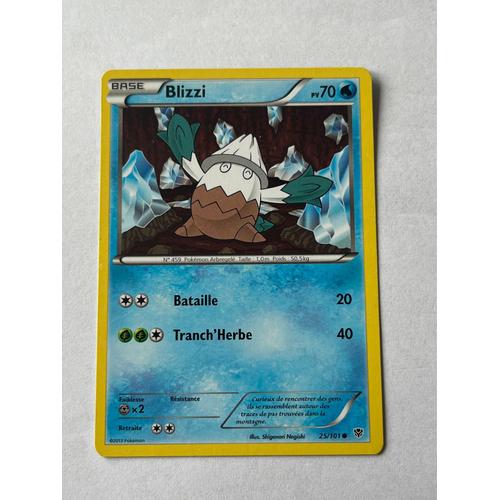 Carte Pokémon Blizzi 25/101