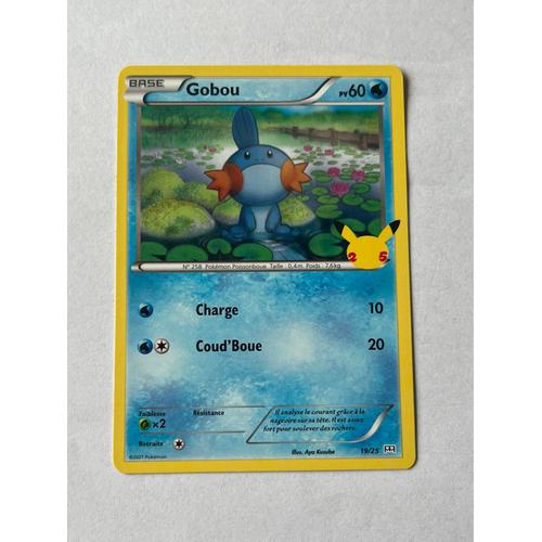 Carte Pokémon Gobou 19/25 Promo 25 Ans 