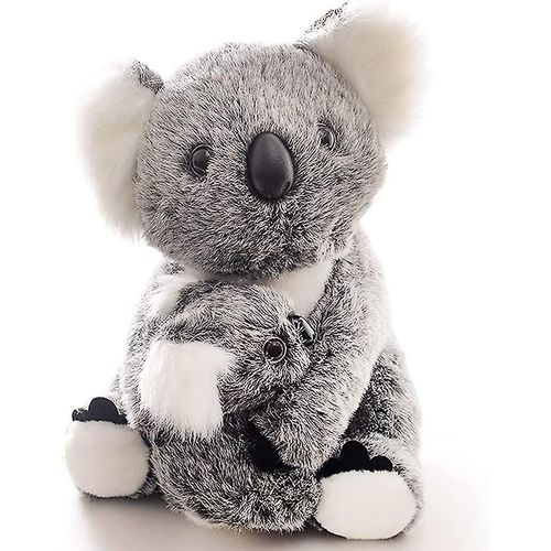 Peluche Koala Ours Maman Koala Tenir Bébé Koala Jouets En Peluche Doux Cheveux Longs 11 Pouces