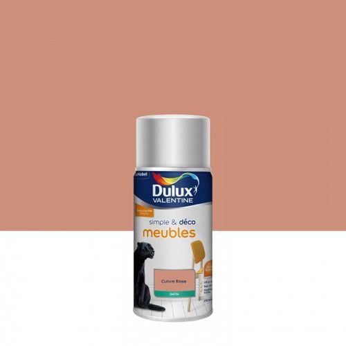 Peinture aérosol SIMPLE et DECO MEUBLES SATIN Cuivre Rose 0.25L