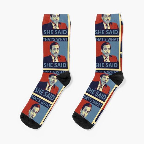 Chaussettes Taille Unique C'est Ce Qu'elle A Dit - Michael Scott Nouveauté Fantaisie Motif Fou Équipage Décontracté Pour Hommes Femmes