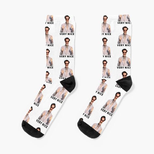 Chaussettes Taille Unique Borat Très Gentil Nouveauté Fantaisie Motif Fou Équipage Décontracté Pour Hommes Femmes