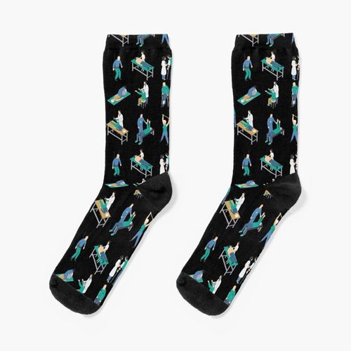 Chaussettes Taille Unique Dade De Soins De Santé Physiothérapeute Physiothérapeute Nouveauté Fantaisie Motif Fou Équipage Décontracté Pour Hommes Femmes
