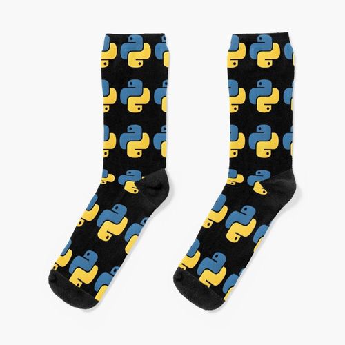 Chaussettes Taille Unique Programmation Python Nouveauté Fantaisie Motif Fou Équipage Décontracté Pour Hommes Femmes