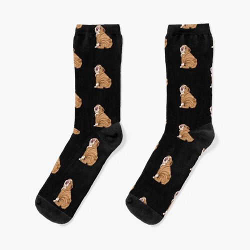 Chaussettes Taille Unique Bulldog Anglais Nouveauté Fantaisie Motif Fou Équipage Décontracté Pour Hommes Femmes