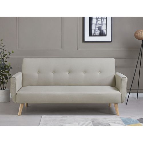 Canapé Scandinave Convertible 3 Places Beige Malmo