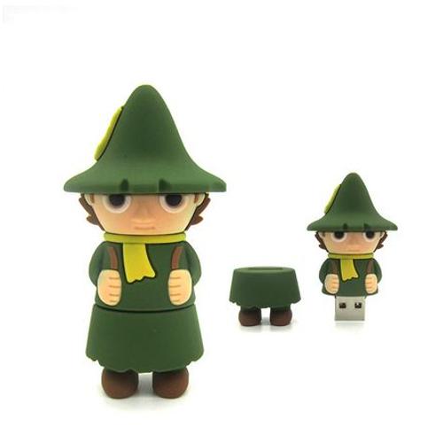 Snufkin - Clé Usb 256 Go - Compatible Mac/Pc. Livré avec anneau pour porte clés. Livré avec adapteur pour prise Usb Type C. Livré avec stylet pour smartphones. En pochette cadeau.