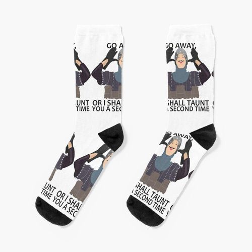 Chaussettes Taille Unique Le Chevalier Français De Monty Python Va Nouveauté Fantaisie Motif Fou Équipage Décontracté Pour Hommes Femmes