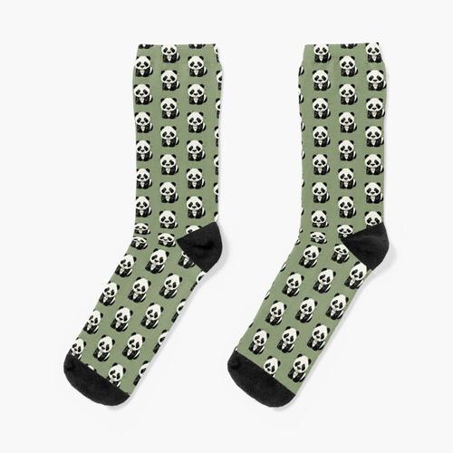 Chaussettes Taille Unique Panda Nouveauté Fantaisie Motif Fou Équipage Décontracté Pour Hommes Femmes