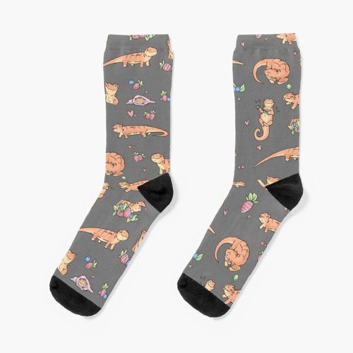 Chaussettes Taille Unique Dragons Et Baies Nouveauté Fantaisie Motif Fou Équipage Décontracté Pour Hommes Femmes