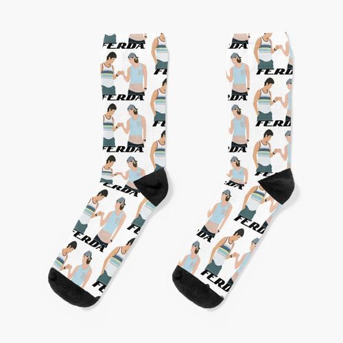 Chaussettes Taille Unique Letterkenny Ferda Nouveauté Fantaisie Motif Fou Équipage Décontracté Pour Hommes Femmes