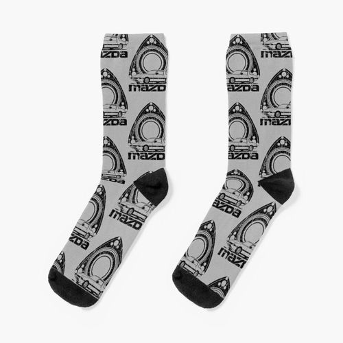 Chaussettes Taille Unique Rx-7 En Détresse Nouveauté Fantaisie Motif Fou Équipage Décontracté Pour Hommes Femmes