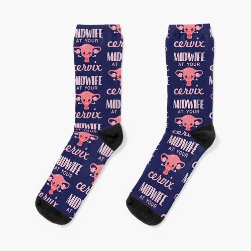 Chaussettes Taille Unique Sage-Femme À Votre Col Nouveauté Fantaisie Motif Fou Équipage Décontracté Pour Hommes Femmes