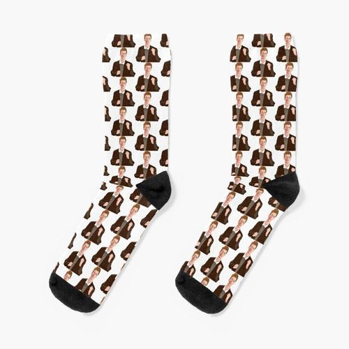 Chaussettes Taille Unique Rick Roll Nouveauté Fantaisie Motif Fou Équipage Décontracté Pour Hommes Femmes