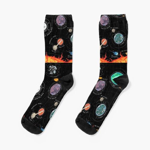 Chaussettes Taille Unique Système Extérieur Sauvage Nouveauté Fantaisie Motif Fou Équipage Décontracté Pour Hommes Femmes
