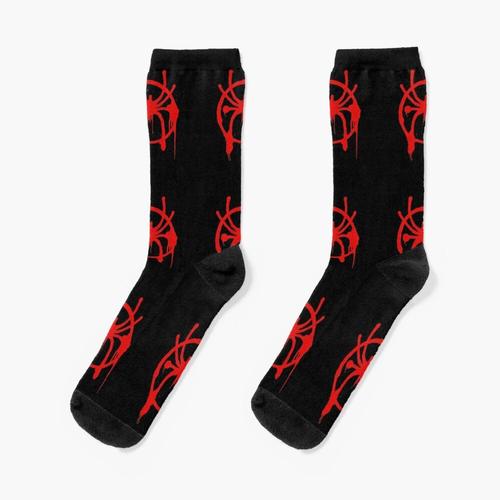 Chaussettes Taille Unique Logo Miles Morales Nouveauté Fantaisie Motif Fou Équipage Décontracté Pour Hommes Femmes