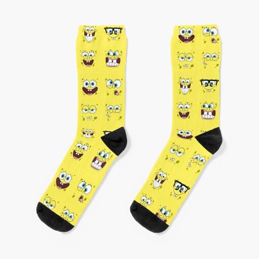 Chaussettes De Noël Bob L'éponge Et Marvel - Taille 6-11, Nouveauté Fun Pour Homme, Nickelodeon