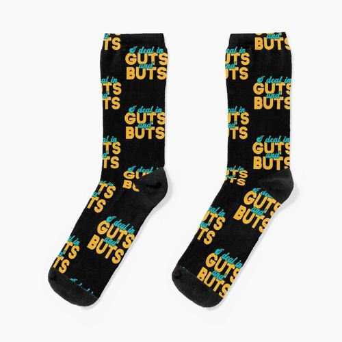 Chaussettes Taille Unique Je M'occupe Des Mégots Et Des Tripes. Gastro-Entérologie Gastro-Intestin Nouveauté Fantaisie Motif Fou Équipage Décontracté Pour Hommes Femmes