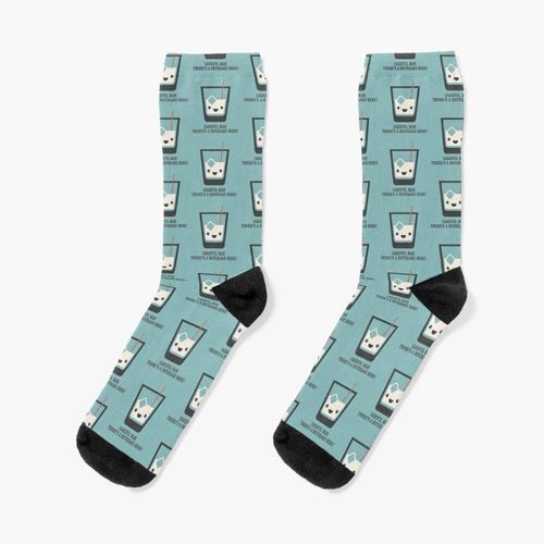 Chaussettes Taille Unique The Big Lebowski - White Russian - Homme Prudent, Il Y A Une Boisson Ici! Nouveauté Fantaisie Motif Fou Équipage Décontracté Pour Hommes Femmes