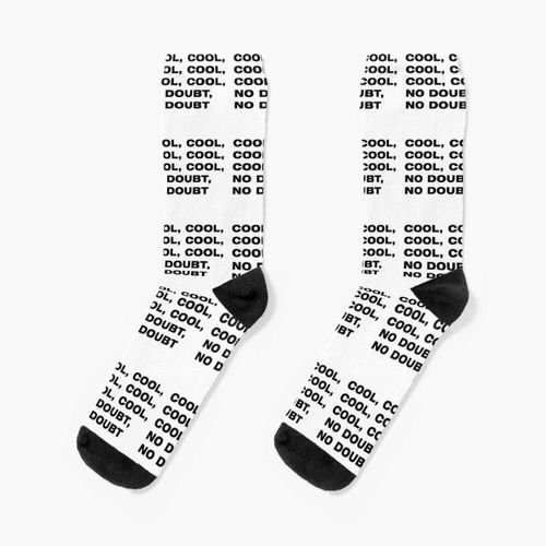 Chaussettes Taille Unique Cool Sans Aucun Doute Nouveauté Fantaisie Motif Fou Équipage Décontracté Pour Hommes Femmes