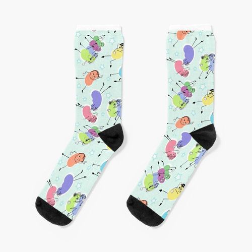Chaussettes Taille Unique Dansing Reins Nouveauté Fantaisie Motif Fou Équipage Décontracté Pour Hommes Femmes