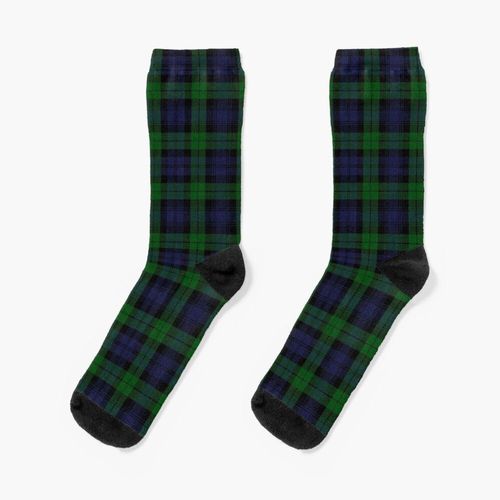 Chaussettes Taille Unique Plaid Tartan De Montre Noire Nouveauté Fantaisie Motif Fou Équipage Décontracté Pour Hommes Femmes