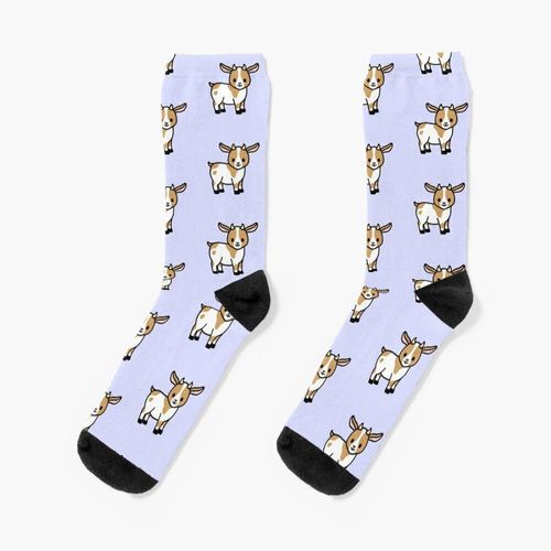 Chaussettes Taille Unique Chèvre Nouveauté Fantaisie Motif Fou Équipage Décontracté Pour Hommes Femmes