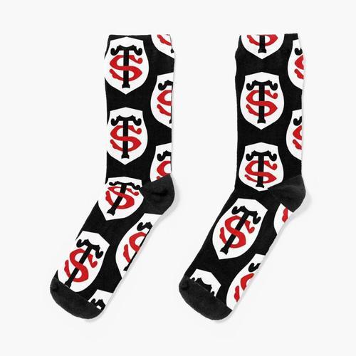 Chaussettes Taille Unique Stade-Toulousain Nouveauté Fantaisie Motif Fou Équipage Décontracté Pour Hommes Femmes