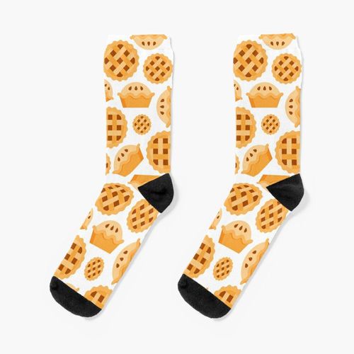 Chaussettes Taille Unique Modèle Répétant De La Tarte Maison Nouveauté Fantaisie Motif Fou Équipage Décontracté Pour Hommes Femmes