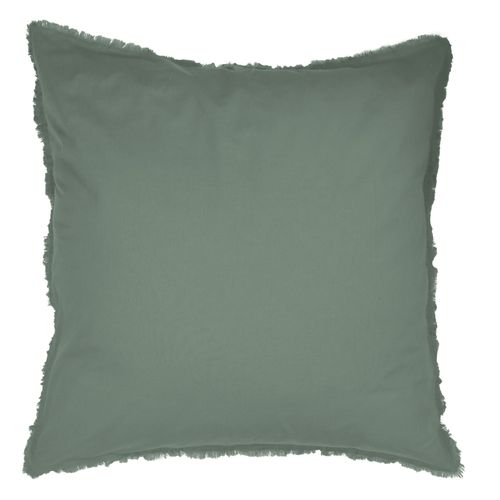 Set De 2 Taies D'oreiller Unies À Franges Lichen 65x65cm