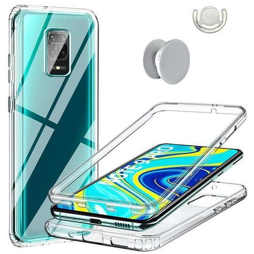 Kit Coque 3x1 360° Anti Choc + 1 Gripholder + 1 Support Gripholder Blanc Pour Samsung Galaxy A51 5g