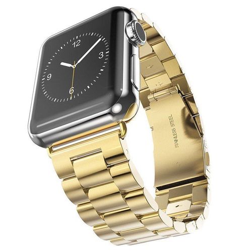 Bracelet Acier Stainless Lux + Outil Pour Apple Watch Series 4 - 44mm - Or