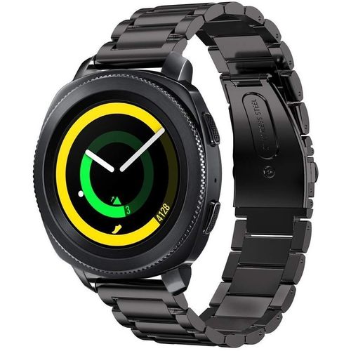 Bracelet En Acier Stainless Lux + Outil Pour Samsung Gear 2 (Sm-R380) - Noir