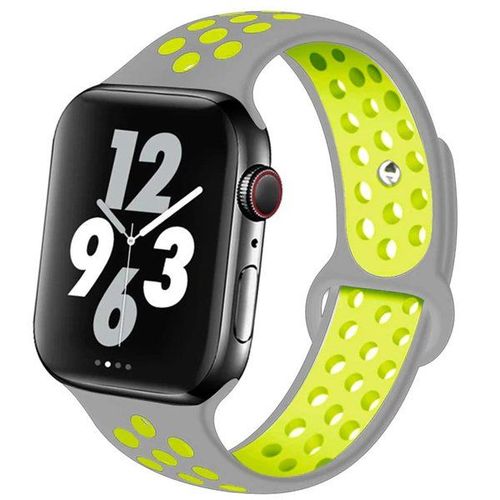 Bracelet Bicolore Sportstyle Pour Apple Watch Series 4 - 40mm - Gris / Vert