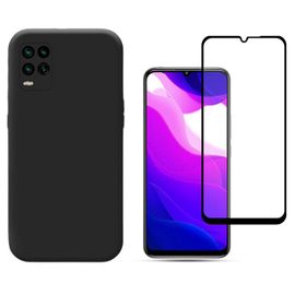 Kit Verre Trempé 5d Full + Coque Mince Et Rigide Pour Xiaomi Mi 10 Youth 5g - Noir