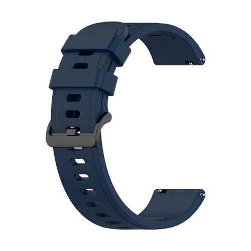 Bracelet Silicone Souple Pour Samsung Gear S3 Frontier - Bleu Foncé