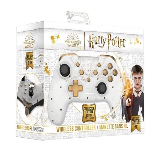 Manette Switch Bluetooth Sans Fil Harry Potter Blanche Hedwige Nintendo Switch