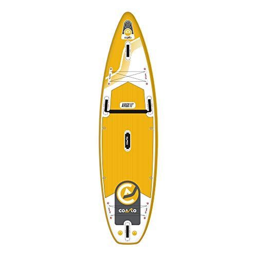 Sup Gonflable All-Round Argo 11' - 335x84x15cm Dropstitch Double Couche Fusion - Pack Pagaie Leash Pompe Sac De Transport
