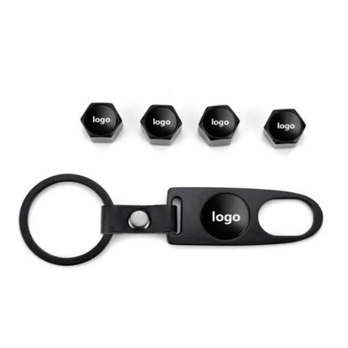 Votre Logo Noir - 4pcs/Lot Red Skull Logo Wrench Car Wheel Airtight Tyre Tire Valve Caps Emblem Fits For Punisher Toyota Chevrolet Ford Hyundai