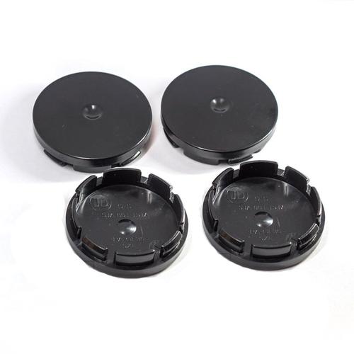 4pcs Noir - Centre De Roue 56mm, 4 Pièces, Compatible Avec Skoda Citigo Lada Vesta 5ja601151a, 55.5mm (2,18 Pouces)/51mm(2 Pouces) Jante Cpas