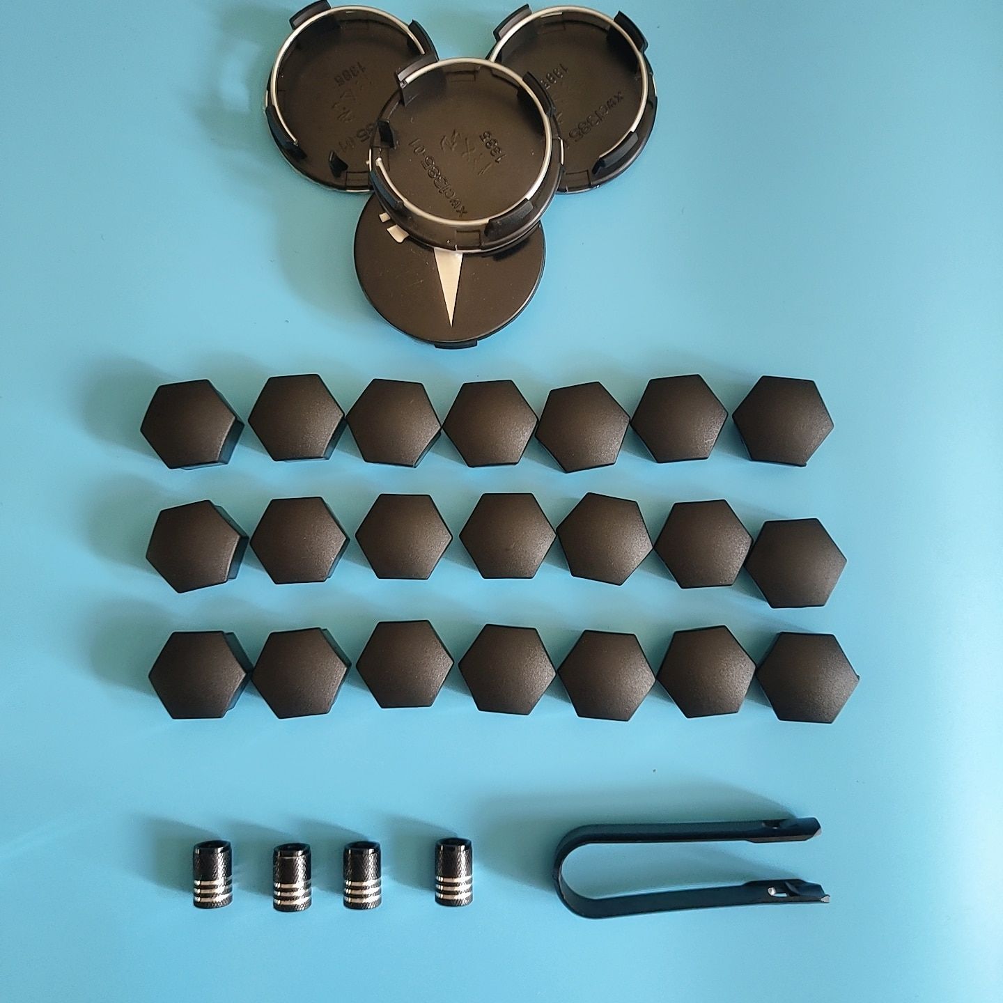 29blacksilver Noir - Enjoliveurs De Voiture Pour Jantes, Enjoliveur...