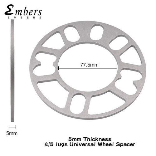 5 Mm - Entretoise De Jante De Roue En Alliage D'aluminium, Pour Pièces Automobiles