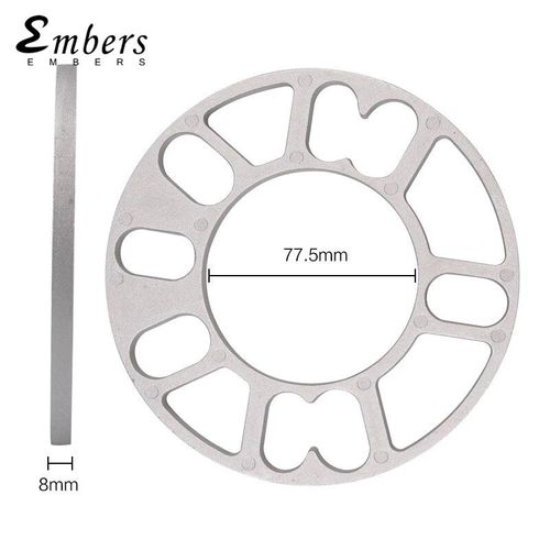 8 Mm - Entretoise De Jante De Roue En Alliage D'aluminium, Pour Pièces Automobiles