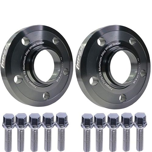 Adaptateur 2pcs 15 Mm-Bk - Entretoises De Roue En Alliage D'aluminium Forgé, Adaptateurs De Jantes, Mercedes Benz, Bmw, Audi, 5x112 Cb, 66.6mm, 2 Pièces